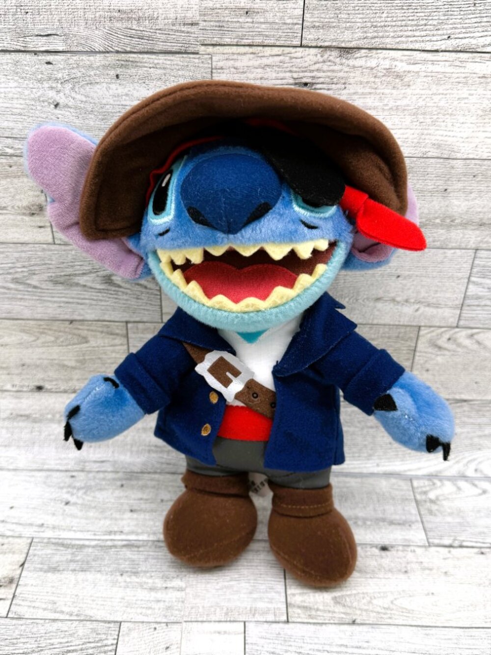 Disney Parks 10" Stitch Pirate Plush Doll
